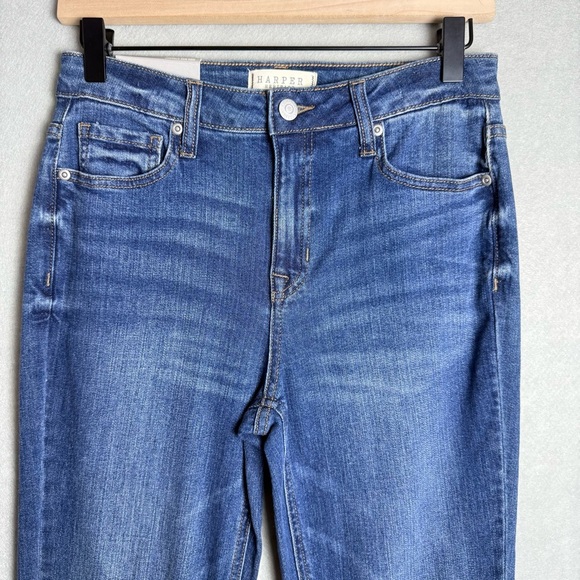 Francesca’s Harper Heritage Women’s High Rise Straight Raw Hem Jeans size 27 NWT - Picture 12 of 13